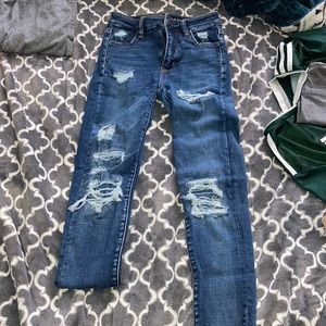Ripped American eagle jeans